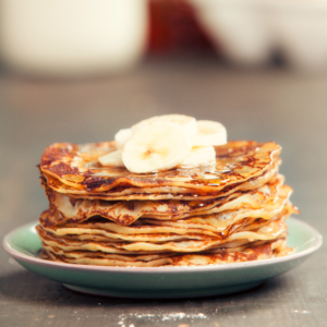 vegan and gluten free banana pancakes